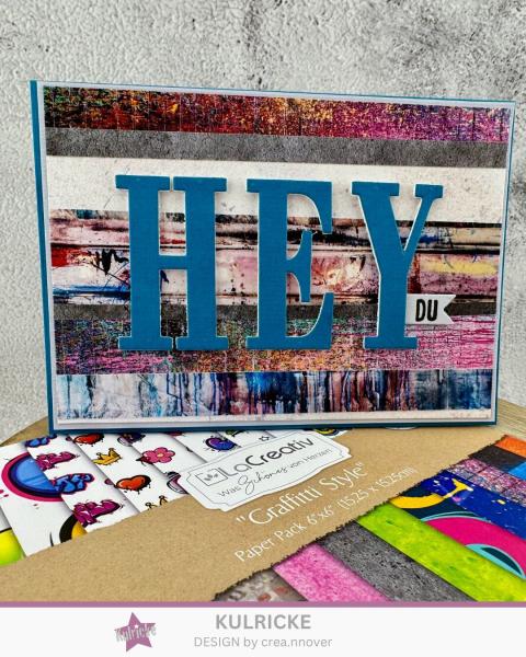 LaCreativ - Designpapier "Graffitti Style" Paper Pack 6x6" - 24 Bogen