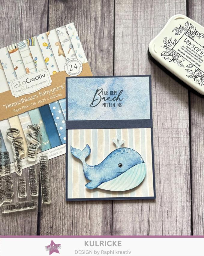 LaCreativ - Designpapier "Himmelblaues Babyglück" Paper Pack 6x6" - 24 Bogen