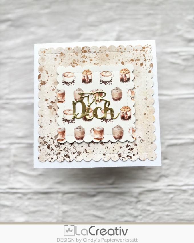 LaCreativ - Designpapier "Kaffeeliebe " Paper Pack 6x6" - 24 Bogen