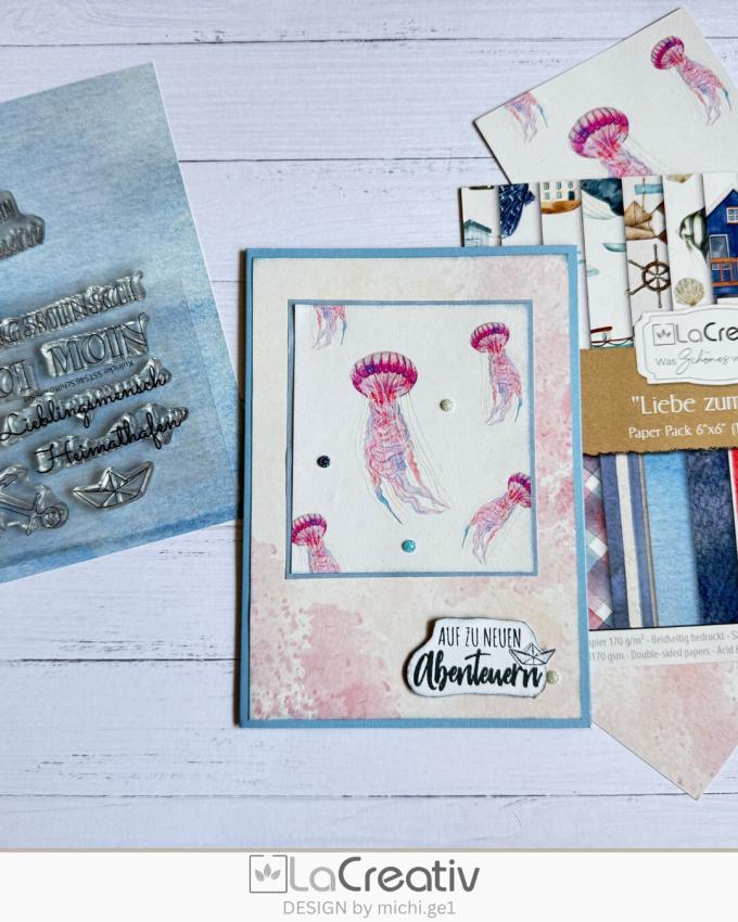 LaCreativ - Designpapier "Liebe zum Meer" Paper Pack 6x6" - 24 Bogen