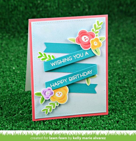 Lawn Fawn Stempelset "Fab Flowers" Clear Stamp
