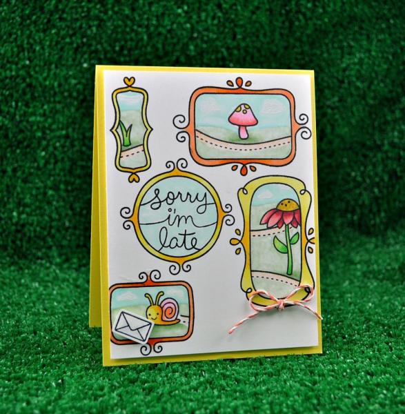Lawn Fawn Stempelset "Flirty Frames" Clear Stamp