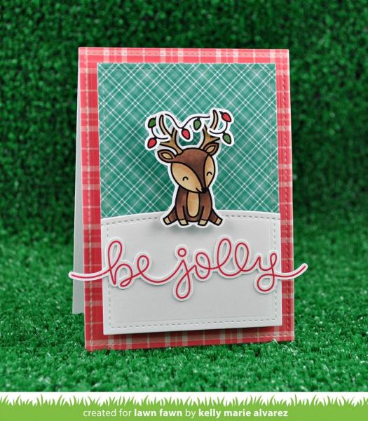 Lawn Fawn Stempelset "Winter Big Scripty Words" Clear Stamp