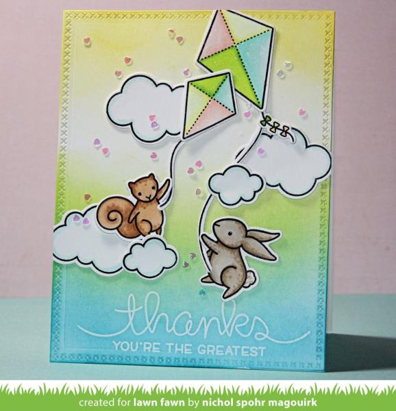 Lawn Fawn Stempelset "Big Scripty Words" Clear Stamp