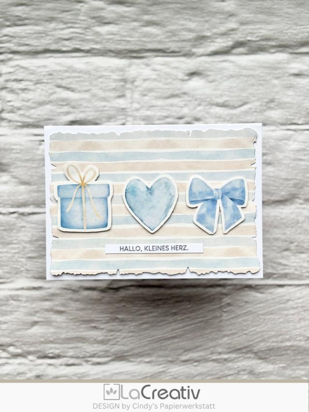 LaCreativ - Designpapier "Himmelblaues Babyglück" Paper Pack 6x6" - 24 Bogen