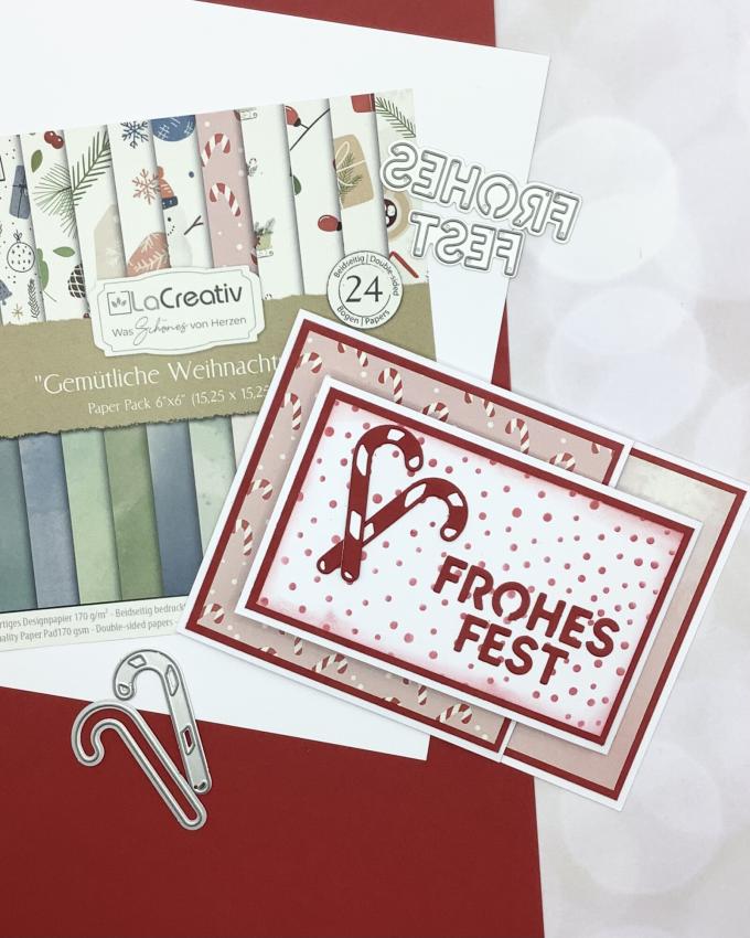 LaCreativ - Designpapier "Gemütliche Weihnachtszeit" Paper Pack 6x6" - 24 Bogen