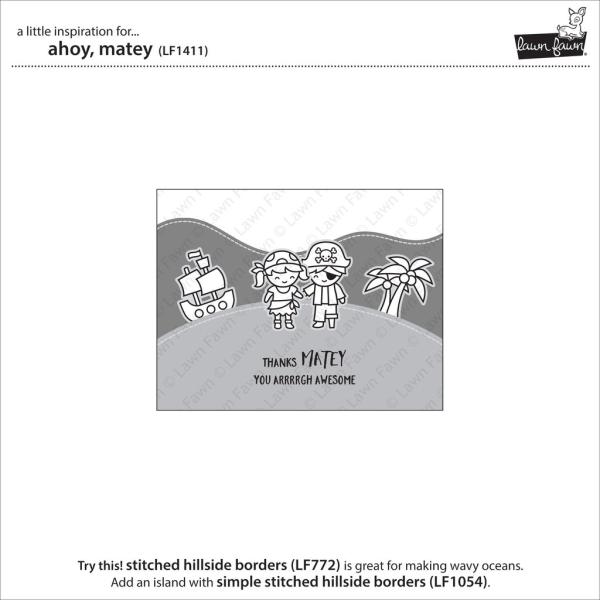 Lawn Fawn Stempelset "Ahoy, Matey" Clear Stamp