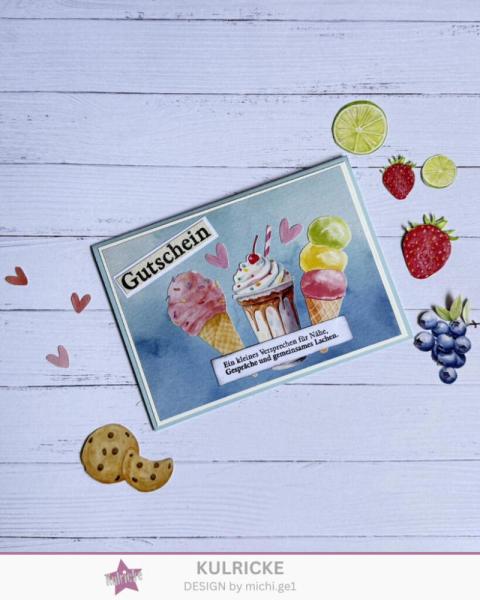 LaCreativ - Designpapier "Eiscremezeit" Paper Pack 6x6" - 24 Bogen