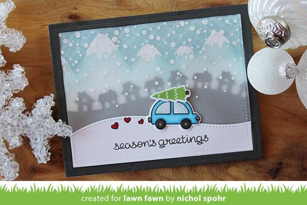Lawn Fawn Stempelset "Home For The Holidays" Clear Stamp