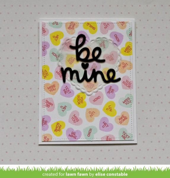 Lawn Fawn Craft Die - Lacy Heart Stackables