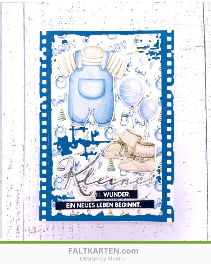 LaCreativ - Designpapier "Himmelblaues Babyglück" Paper Pack 6x6" - 24 Bogen