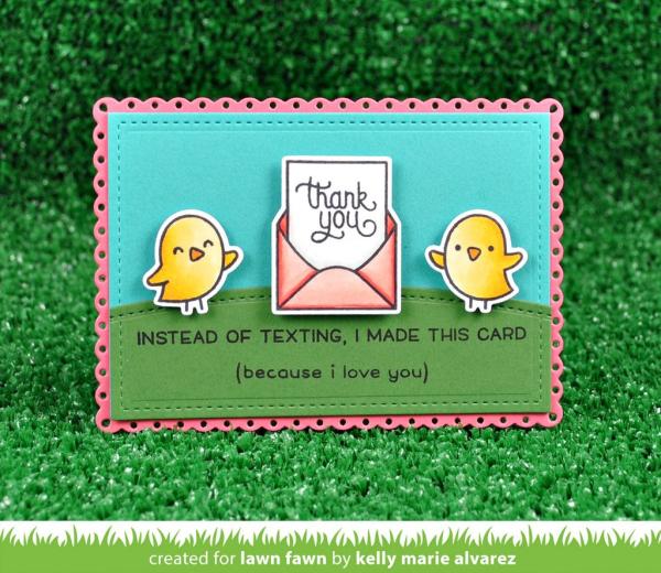 Lawn Fawn Stempelset "Love Letters" Clear Stamp