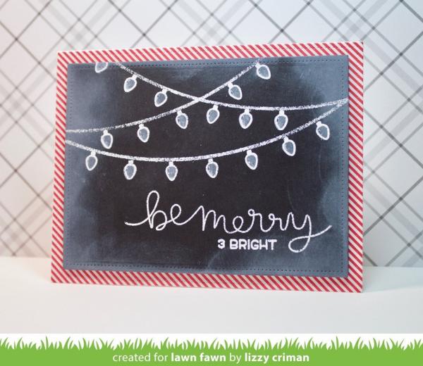 Lawn Fawn Stempelset "Winter Big Scripty Words" Clear Stamp