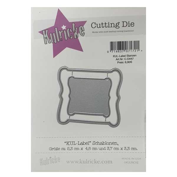 Kulricke Stanzschablone Kuli Label Stanze Craft Die | Stanze