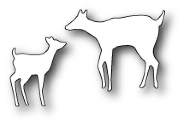 Memory Box Die - Mama and Baby Deer