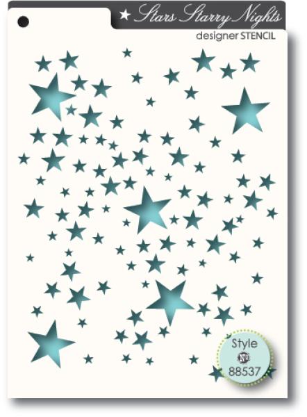 MemoryBox Schablone - Stencil "Starry Nights" 11.2x14.5