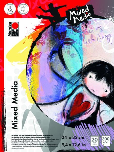 Marabu Mixed Media Malblock 24x32cm (20 Seiten) 300g