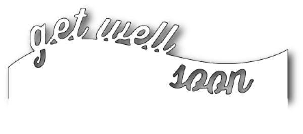 Memory Box Die - Curved Get Well Soon