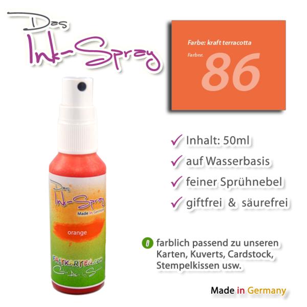 Das Ink-Spray auf Wasserbasis 50 ml in kraft terracotta