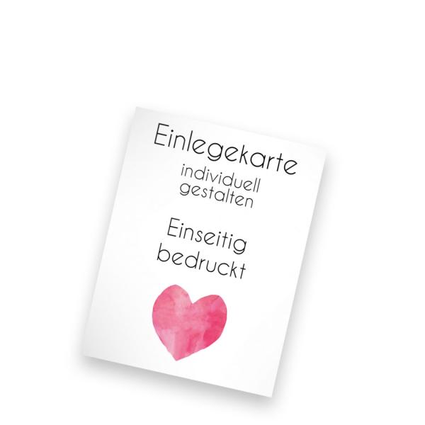 Einlegekarte blanko 11x14cm  (eigenes Design)