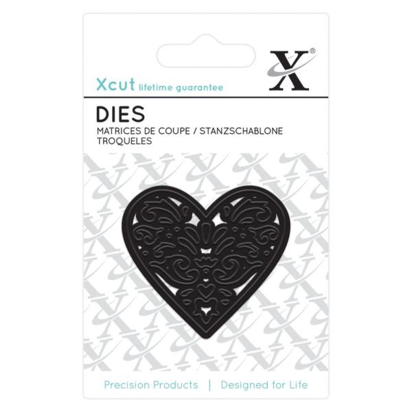 Xcut Mini Stanzschablone Herz Filigran 5cm