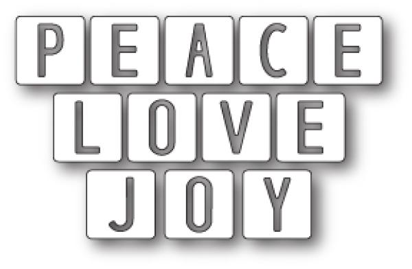 Memory Box Die - Peace Love and Joy Tiles