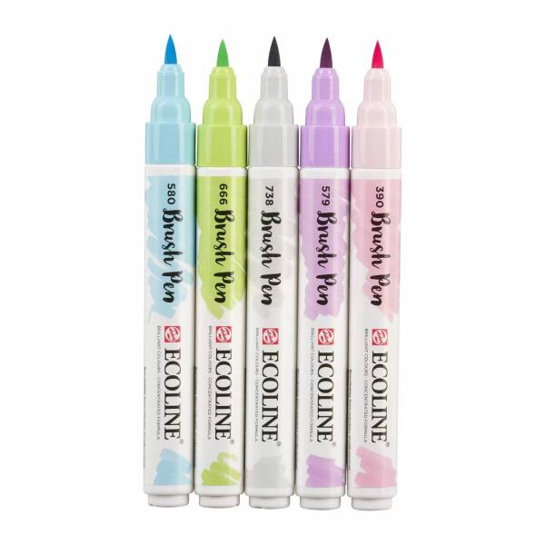 Talens Ecoline Brushpen Set x5 Pastel (11509901)