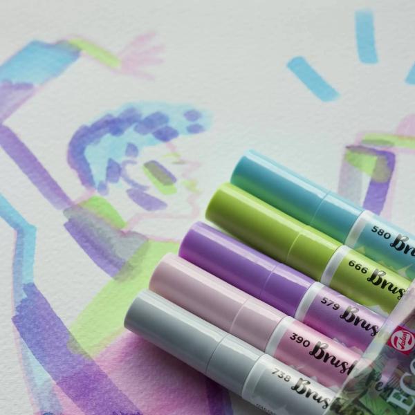 Talens Ecoline Brushpen Set x5 Pastel (11509901)