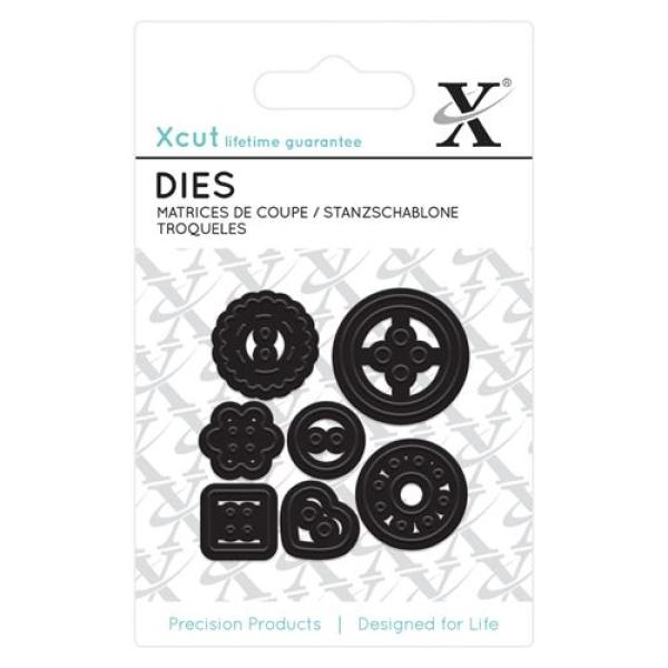 Xcut Mini Stanzschablone Knöpfe (7Stk) 5cm