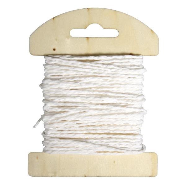 Papier Kordel weiss 10m - 1,2mm ø