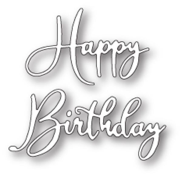 Memory Box Die - Happy Birthday Friendship