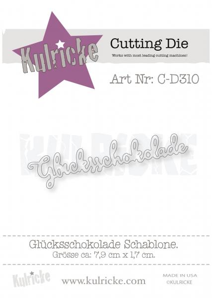 Kulricke Stanzschablone "Glücksschokolade" Craft Die | Stanze