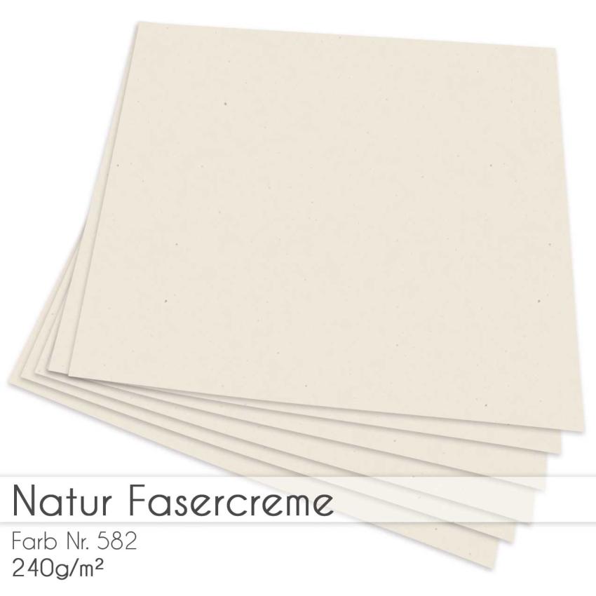 Cardstock "Natur" 12"x12"  240g/m² (30,5 x 30,5cm) in natur fasercreme