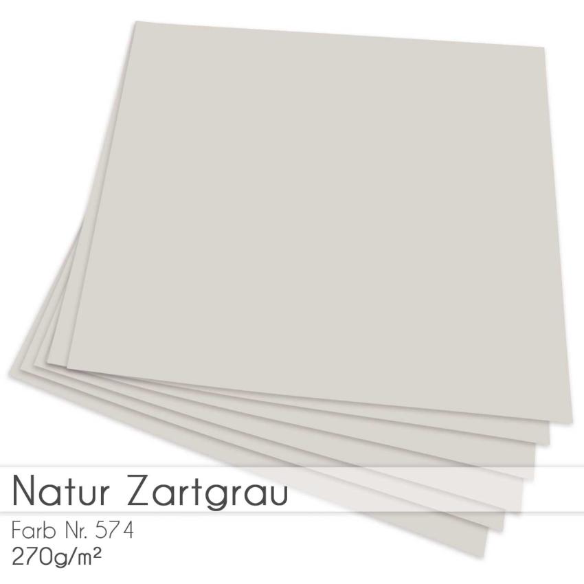 Cardstock "Natur" 12"x12"  270g/m² (30,5 x 30,5cm) in natur zartgrau