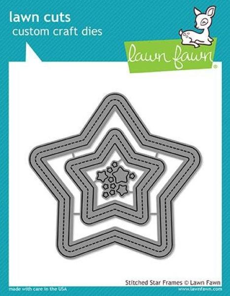 Lawn Fawn Craft Die - Stitched Star Frames