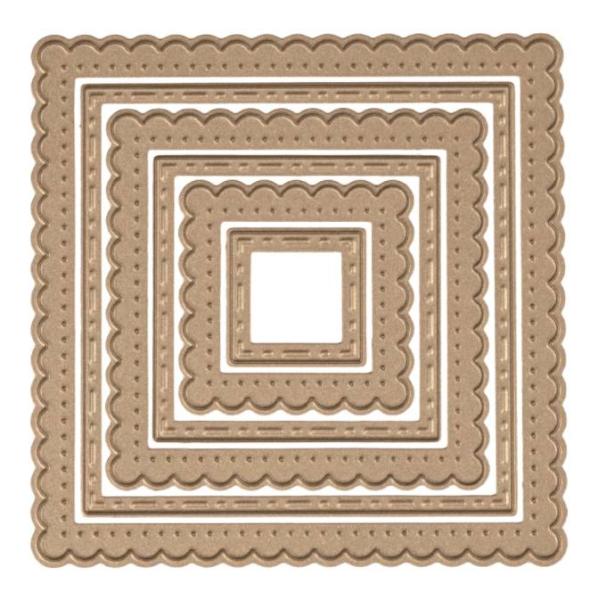 Spellbinders Die "Fancy Edged Squares"