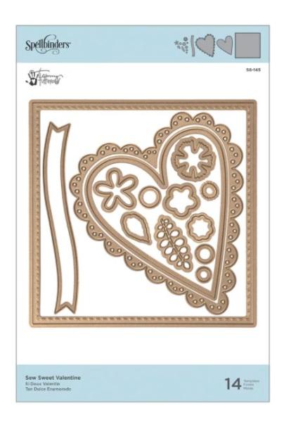 Spellbinders Die "Sew Sweet Valentine"