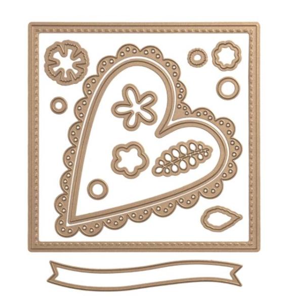 Spellbinders Die "Sew Sweet Valentine"