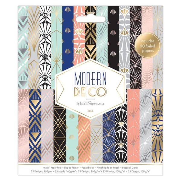 Papierblock 6x6" Papermania "Modern Deco" 50 Bogen 