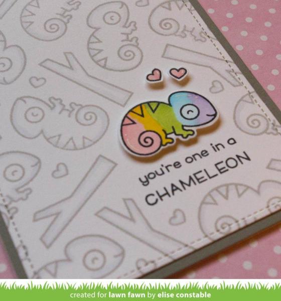 Lawn Fawn Stempelset "One in a Chameleon" Clear Stamp