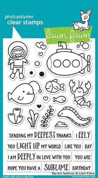Lawn Fawn Stempelset "You Are Sublime" Clear Stamp