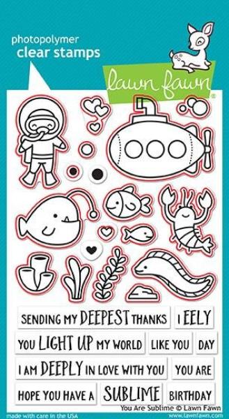 Lawn Fawn Stempelset "You Are Sublime" Clear Stamp