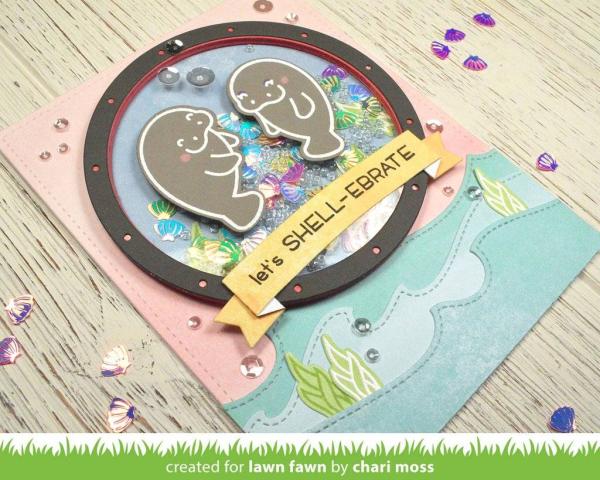 Lawn Fawn Craft Die - Stitched Wave Borders