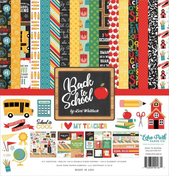 Echo Park "Back to School" 12x12" Collection Kit