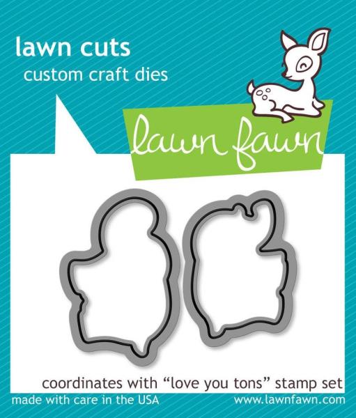 Lawn Fawn Craft Dies - Love You Tons