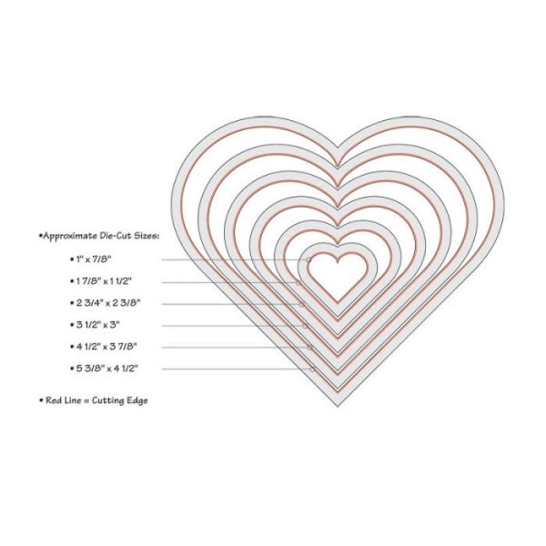 Sizzix Framelits Craft Die-Set - Hearts