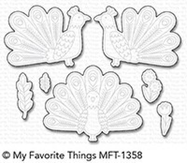 My Favorite Things Die-namics "Playful Peacock" | Stanzschablone | Stanze | Craft Die