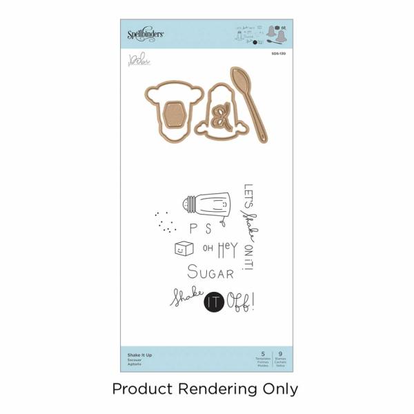Spellbinders Stempel & Stanzset "Shake It Up"