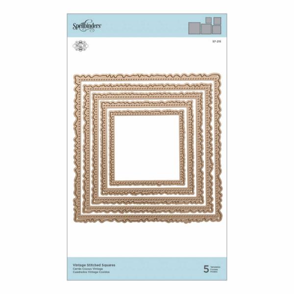 Spellbinders Die "Vintage Stitched Squares"