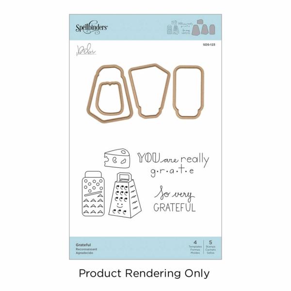 Spellbinders Stempel & Stanzset "Grateful"